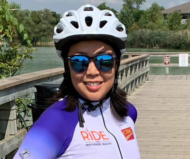 Claire Restituto Ride for Mackenzie Health 2021